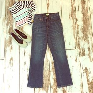 J. Crew Billie Demi-boot Crop jean Parkgate 24